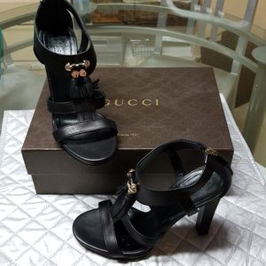 Gucci Black high heel sandals - size 9 5
